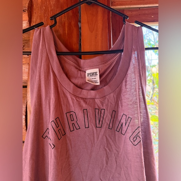 PINK women’s open back tank top size large - Picture 1 of 3